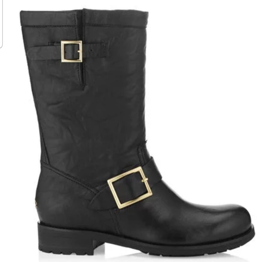 Jimmy Choo 42

Black Leather Biker Boots (Unlined)